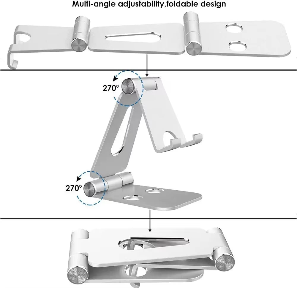 Mobile Phone Holder Metal Mobile Phone Holder Foldable Mobile Phone Holder Desktop Suitable for Iphone7 8 X XS