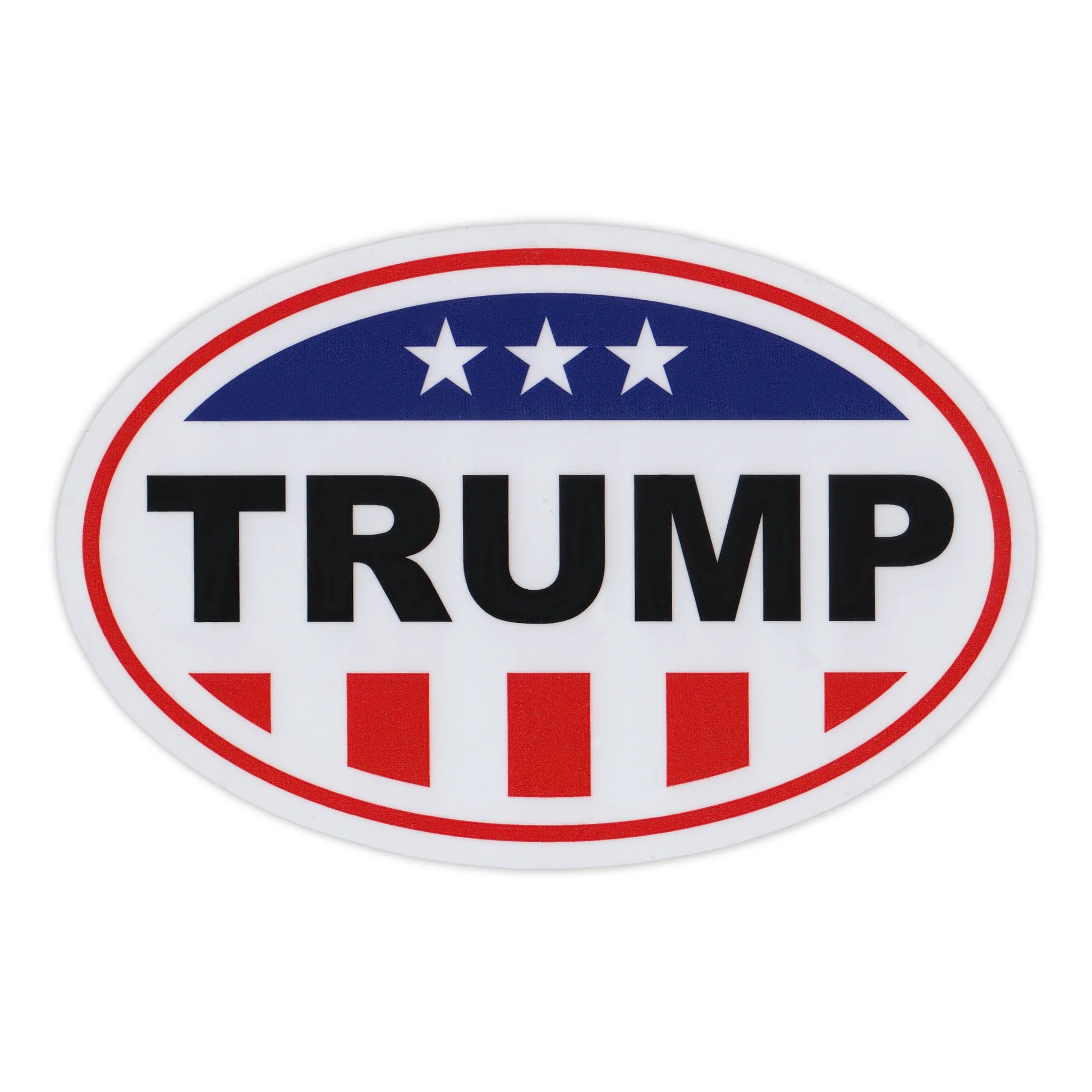 Trump 2024 Magnet, United States Flag Design, Donald Trump 2024, 6" X 4" Magnetic Bumper Sticker