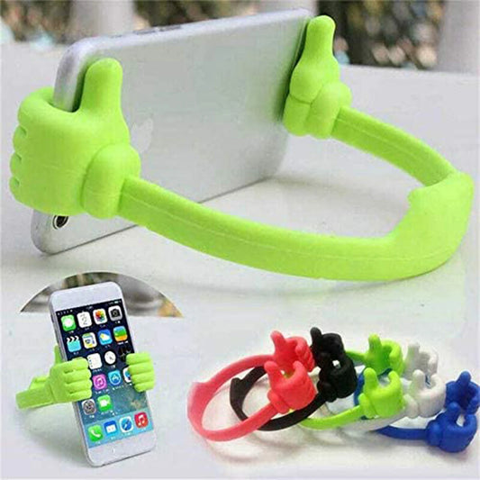 Thumbs up Mobile Cell Phone Holder Movie Watching Lazy Bed Desktop Mount Stand Silicone  Cellphone Tablet Desk Holder