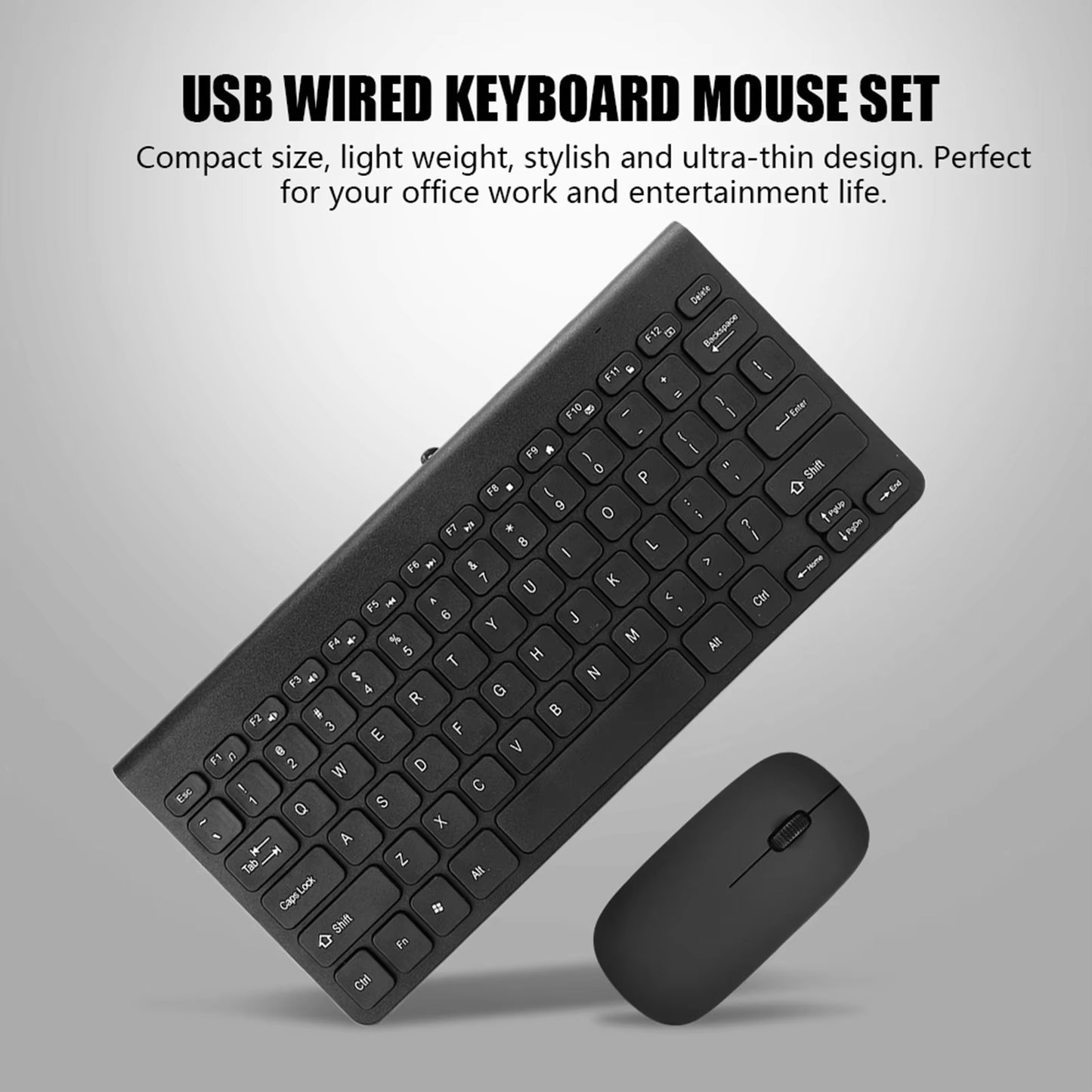 Ultra Thin USB Wired Keyboard Optical Mouse Mice Set Combo for PC Laptop Keyboard Mouse Combo Keyboard Mouse Usb Keyboard Mouse