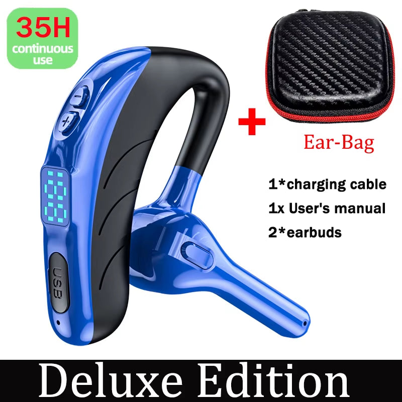 X13 Single Ear Earphone Bluetooth 5.1 Long Standby Business Wireless Headphone Game Headset Sports Noise Reduction Handsfree Cal