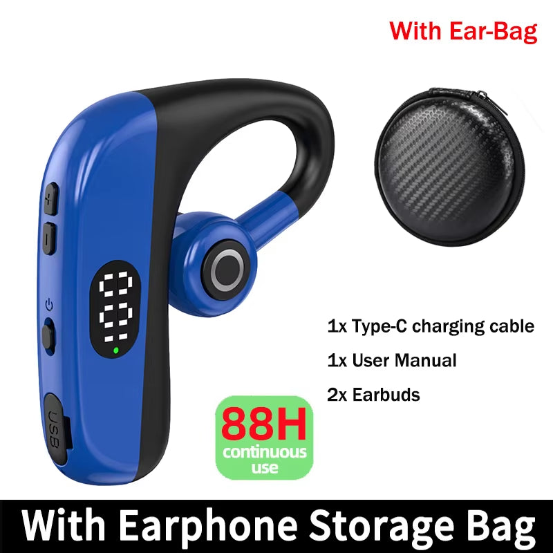 X13 Single Ear Earphone Bluetooth 5.1 Long Standby Business Wireless Headphone Game Headset Sports Noise Reduction Handsfree Cal