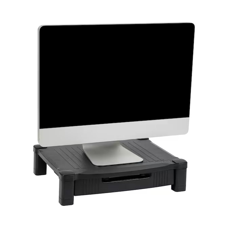 Monitor Stand Riser with Drawer Storage for Computer, Laptop, Desk, Imac, Dell, Hp, Printer, Black