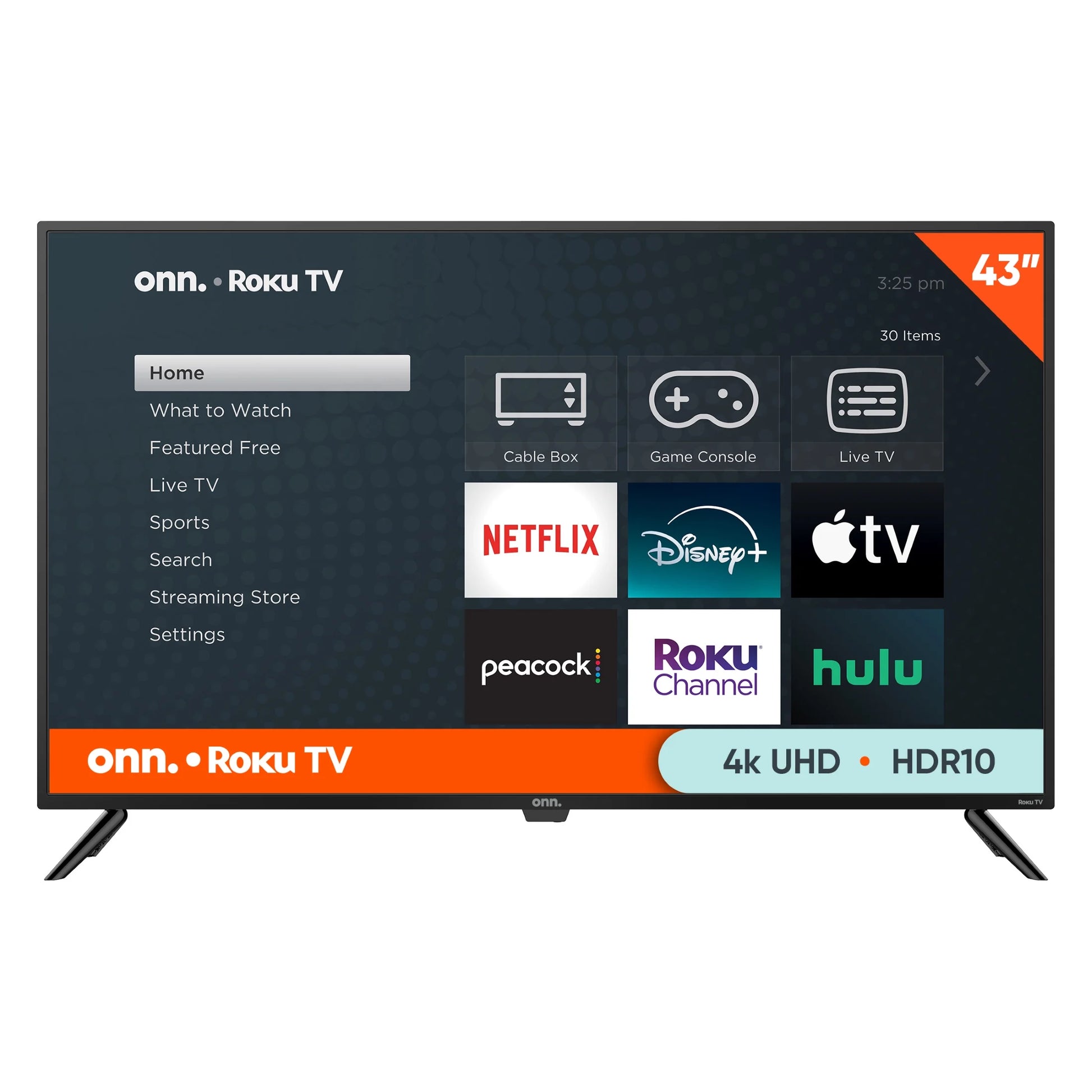 43” Class 4K UHD (2160P) LED Roku Smart Television HDR (100012584)