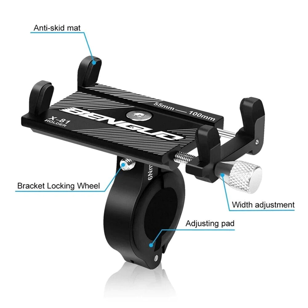 Aluminum Motorcycle Bike Bicycle Holder Mount Handlebar for Cell Phone GPS US