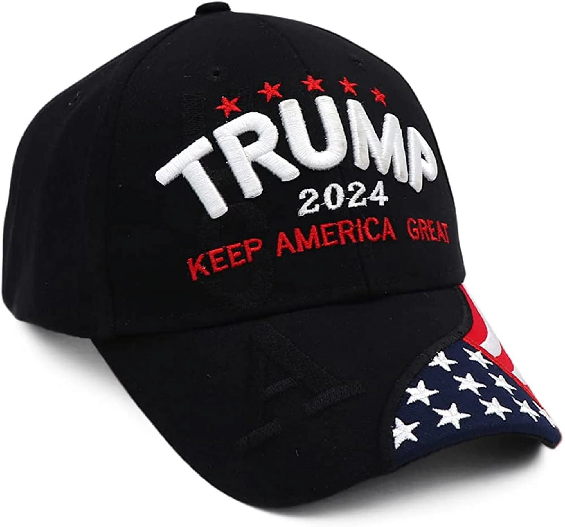 Unisex Trump 2024 Hat, Embroidered, Adjustable, "Keep America Great" Camo Baseball Cap