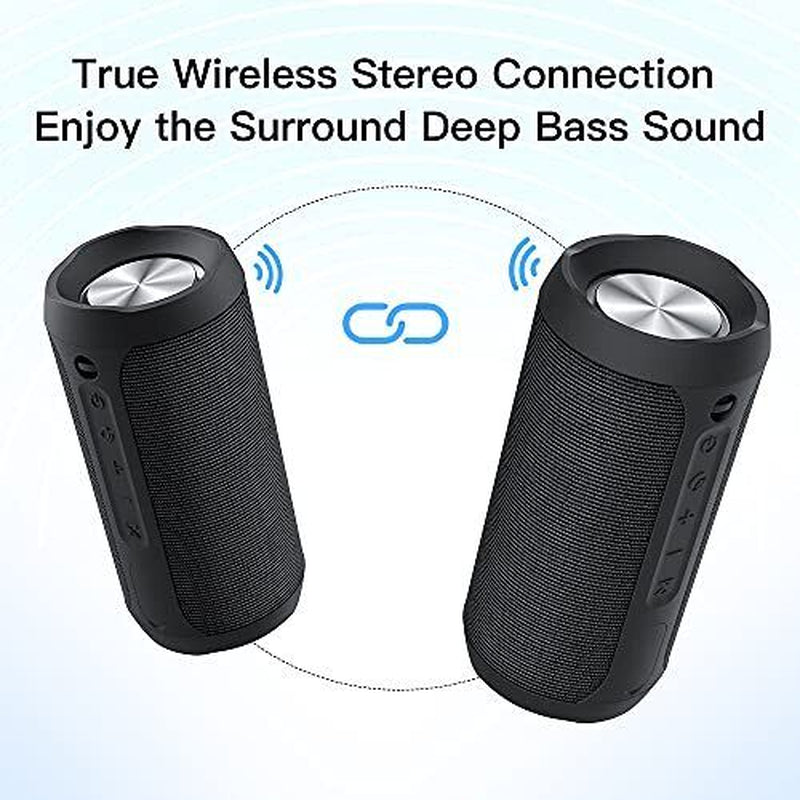 EDUPLINK Portable Bluetooth Speaker Waterproof IPX7 Wireless Speaker With